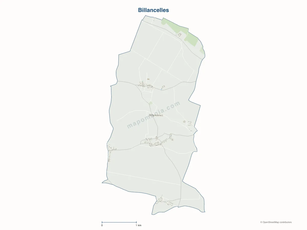 Carte de Billancelles à personnaliser
