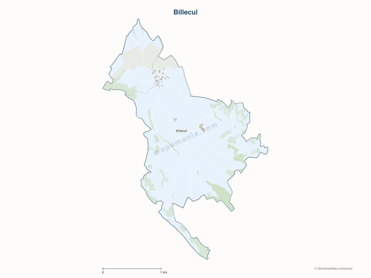 Carte de Billecul à personnaliser