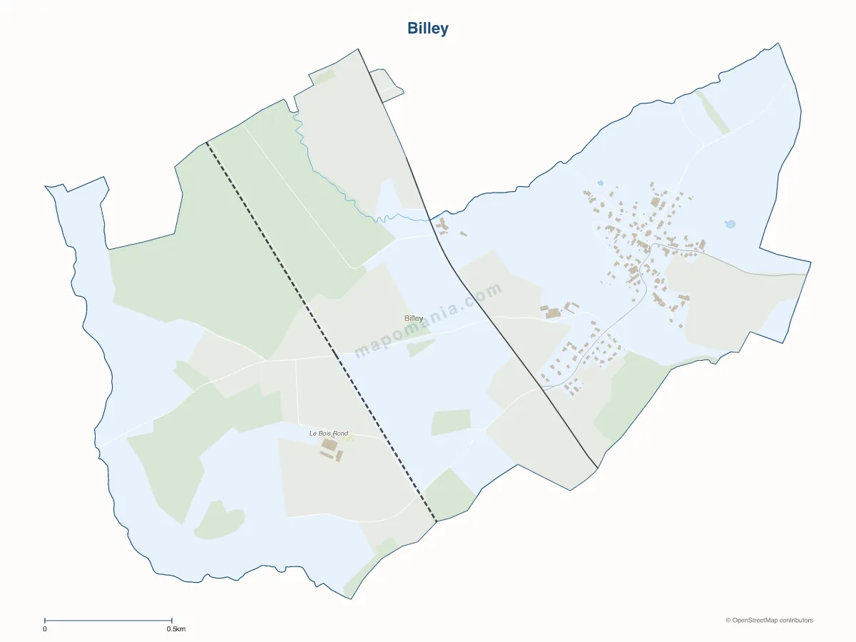 Carte de Billey à personnaliser