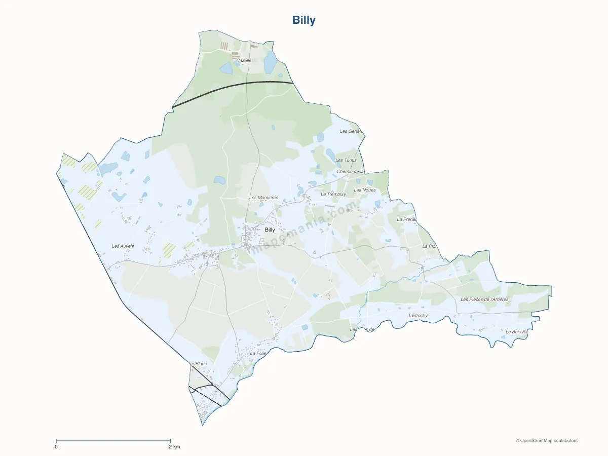 Carte de Billy à personnaliser
