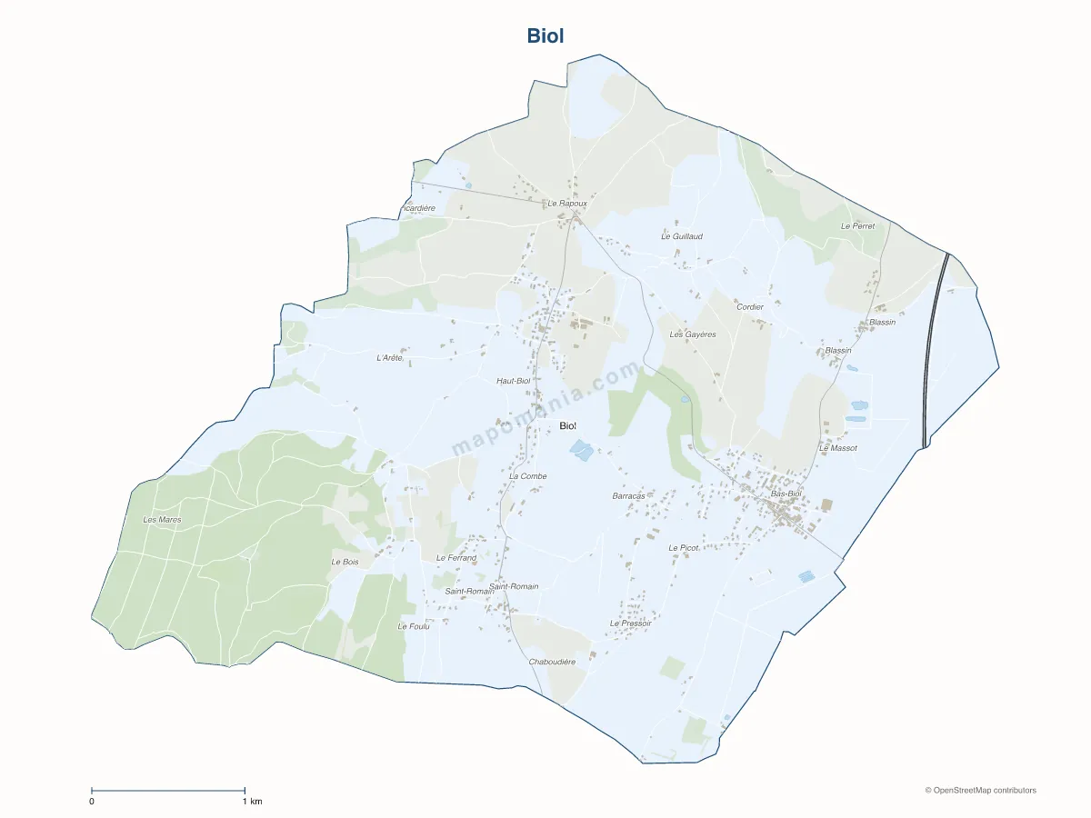Carte de Biol à personnaliser