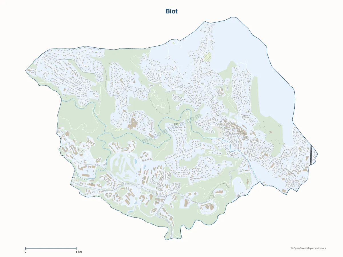 Carte de Biot à personnaliser
