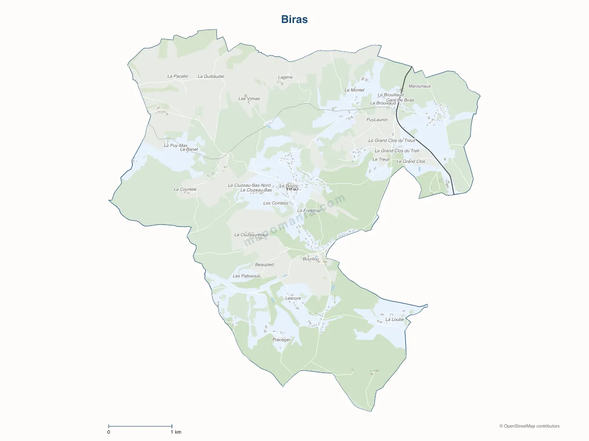 Carte de Biras à personnaliser