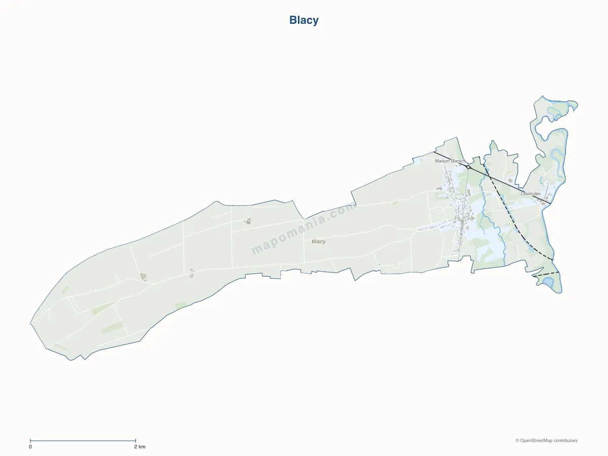 Carte de Blacy à personnaliser