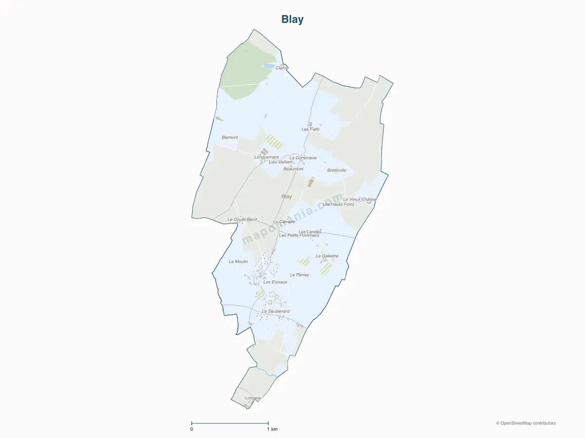 Carte de Blay à personnaliser