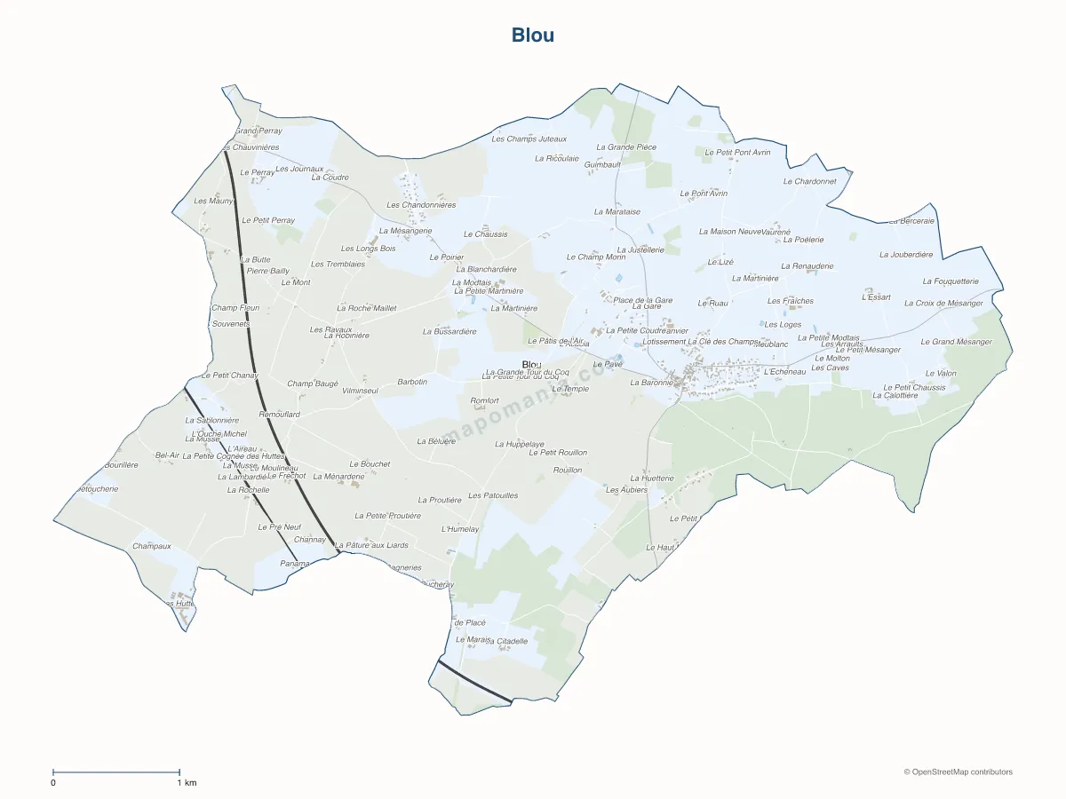 Carte de Blou à personnaliser