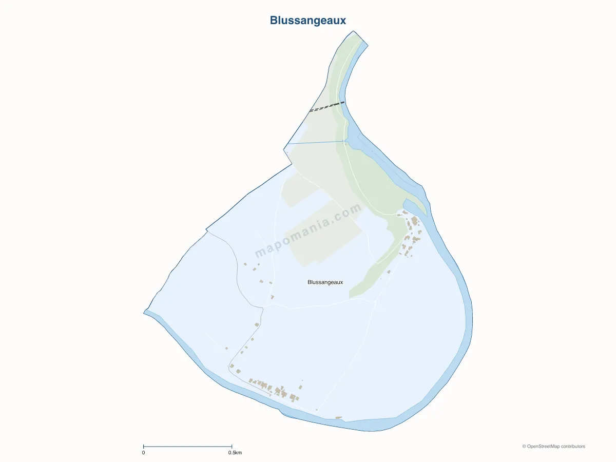 Carte de Blussangeaux à personnaliser