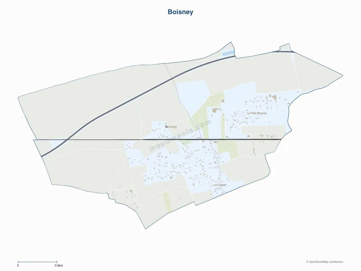 Carte de Boisney à personnaliser