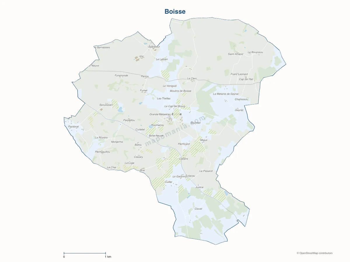 Carte de Boisse à personnaliser