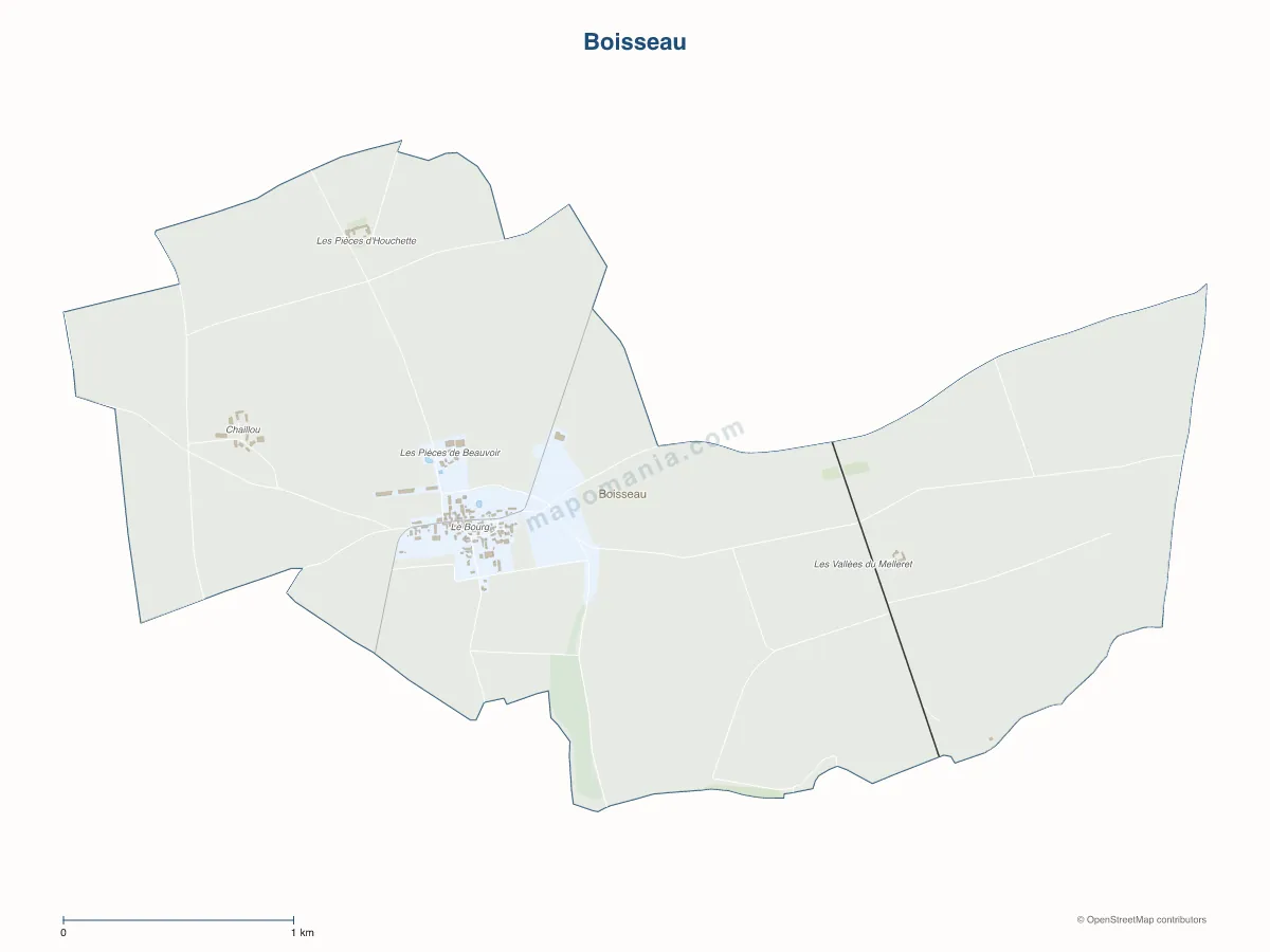 Carte de Boisseau à personnaliser