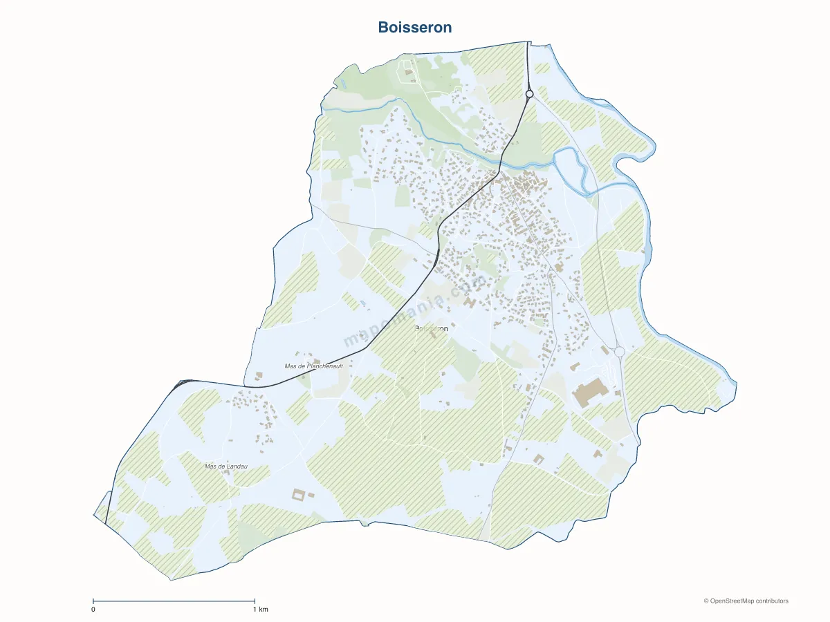 Carte de Boisseron à personnaliser