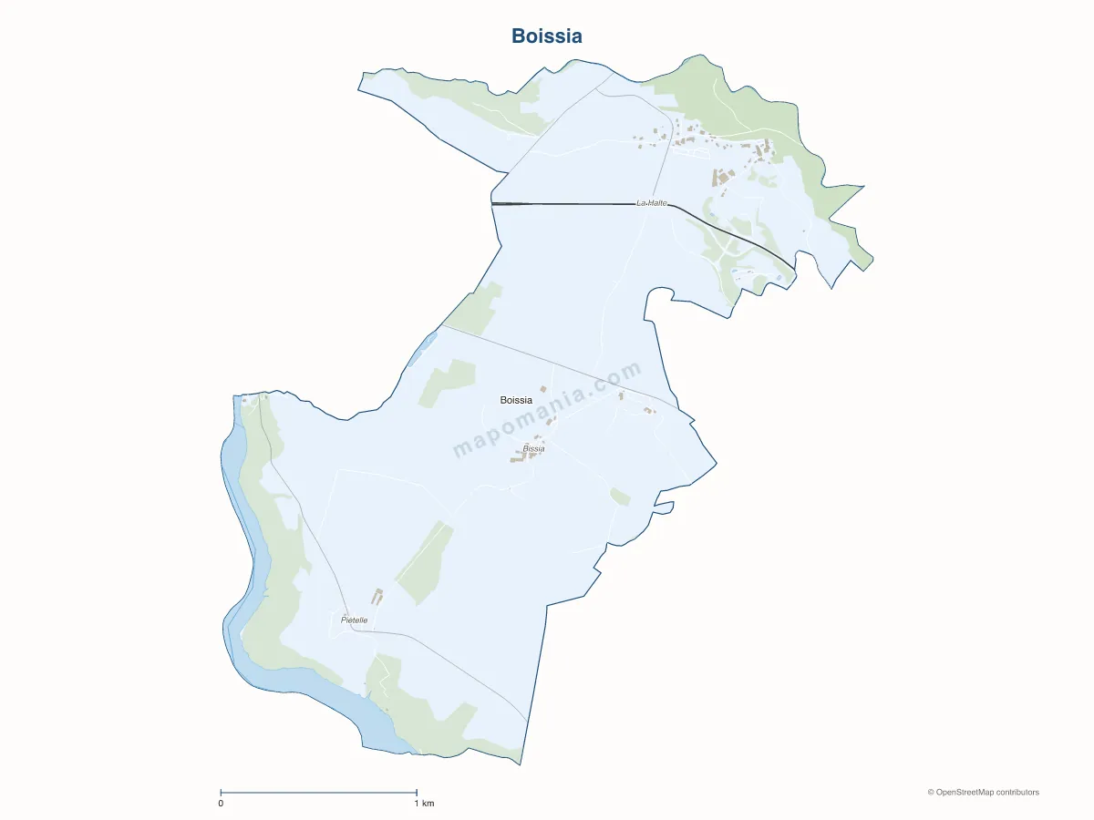 Carte de Boissia à personnaliser