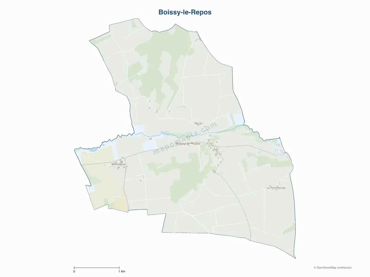 Carte de Boissy-le-Repos à personnaliser
