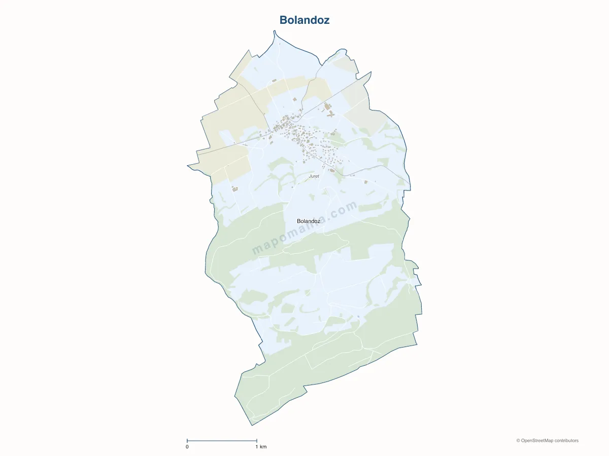 Carte de Bolandoz à personnaliser