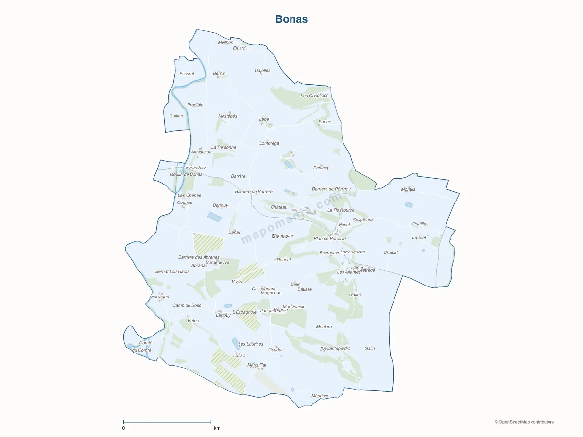Carte de Bonas à personnaliser