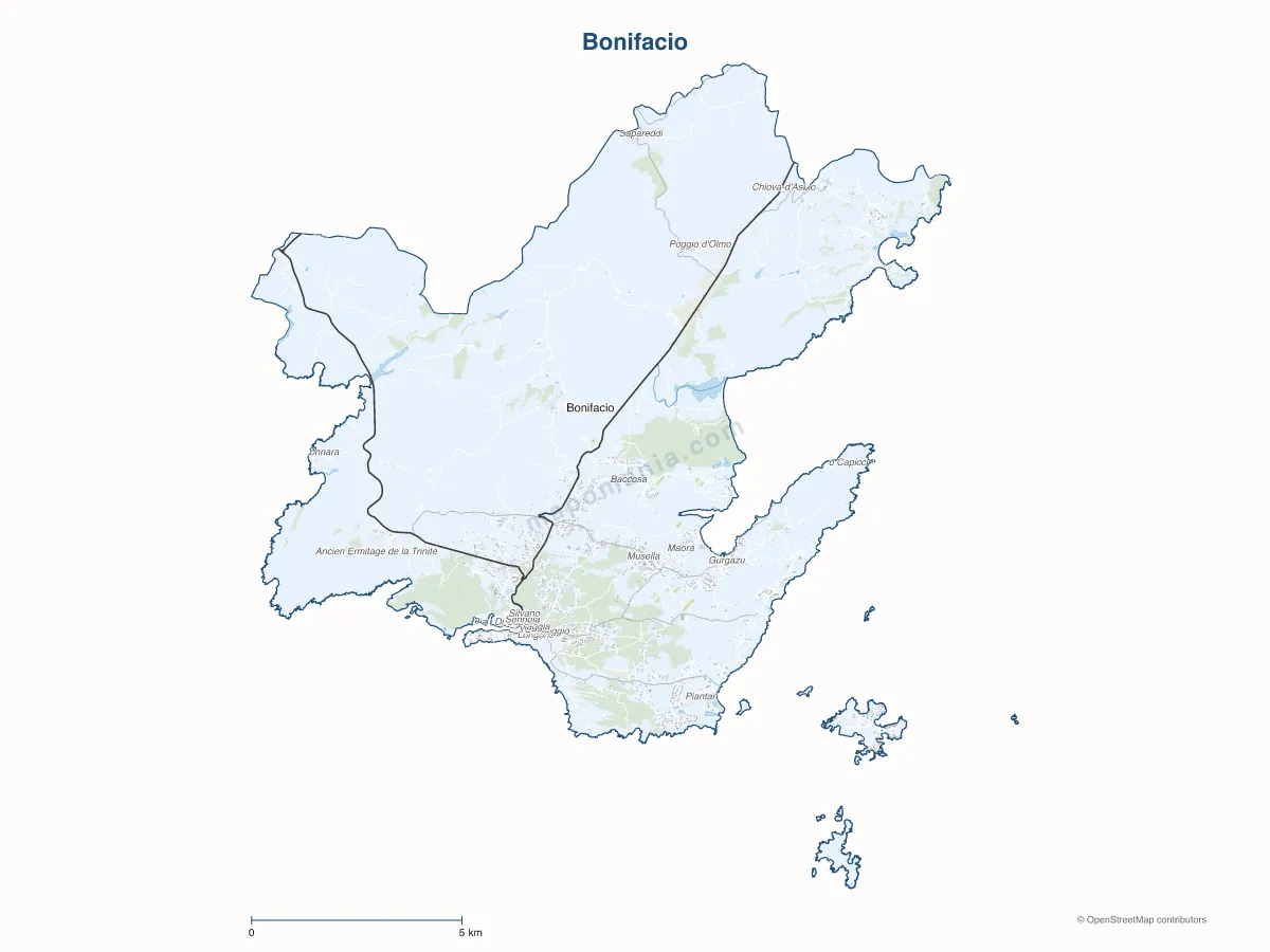 Carte de Bonifacio à personnaliser