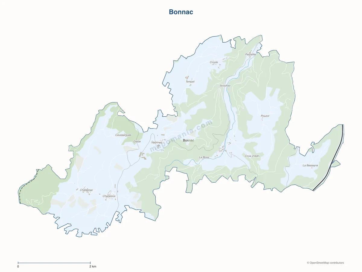 Carte de Bonnac à personnaliser