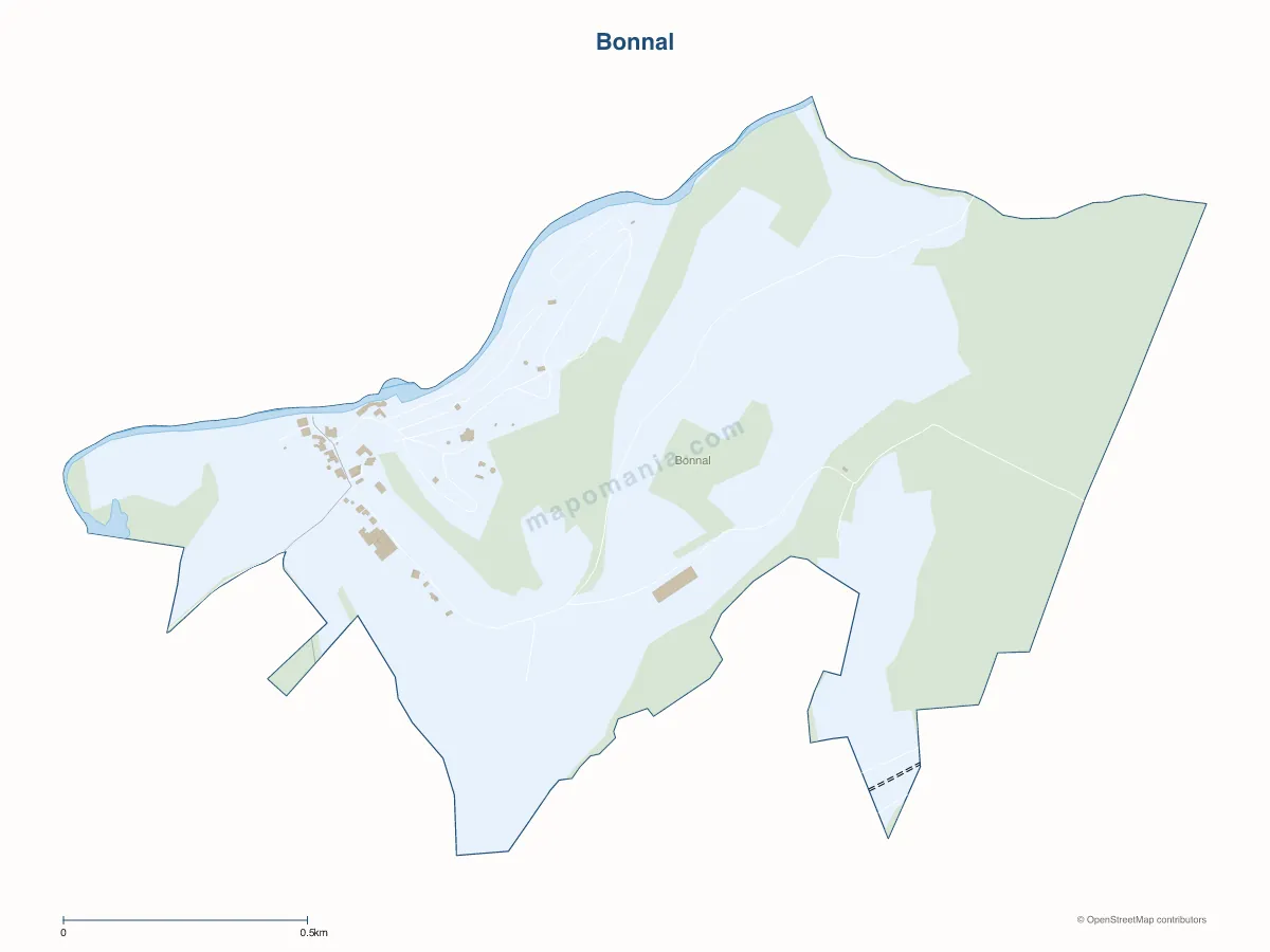Carte de Bonnal à personnaliser