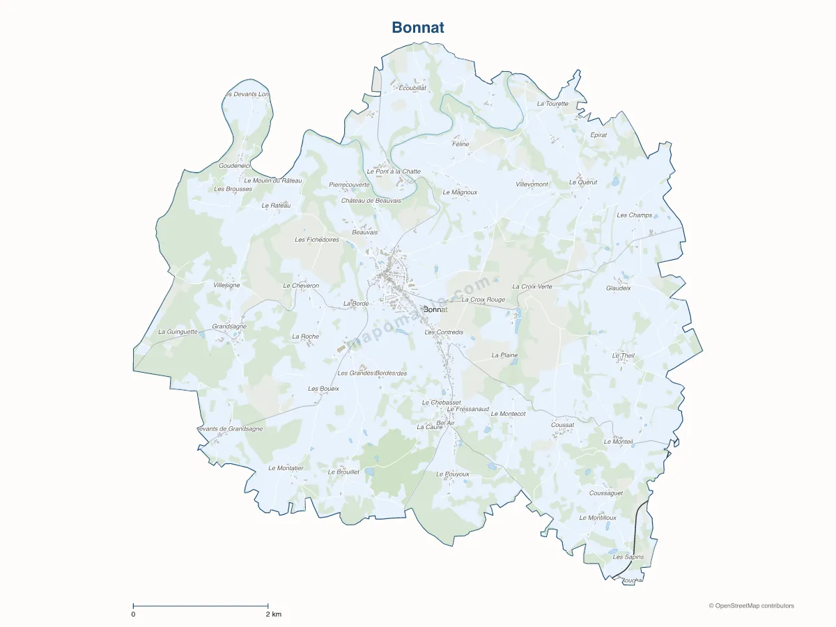 Carte de Bonnat à personnaliser