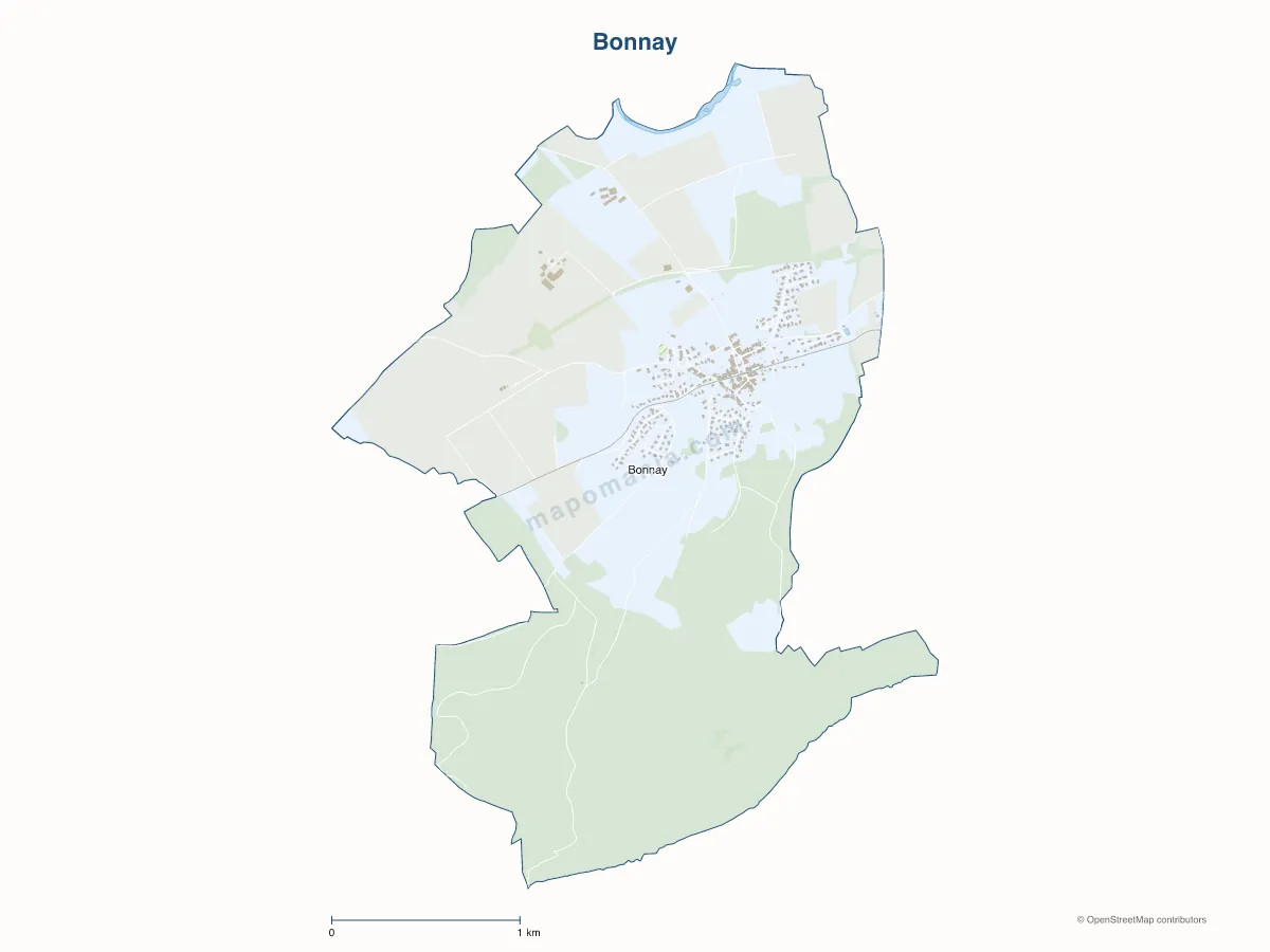 Carte de Bonnay à personnaliser