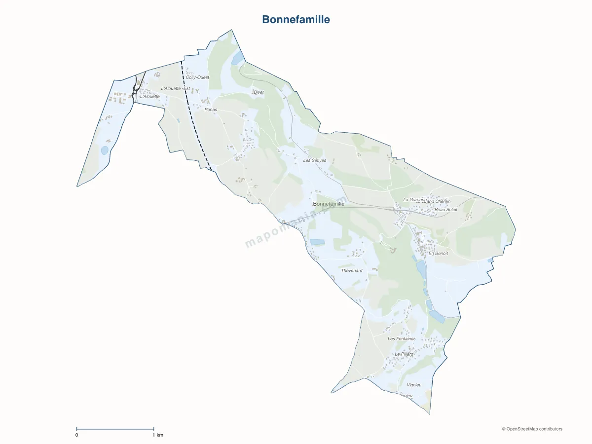 Carte de Bonnefamille à personnaliser