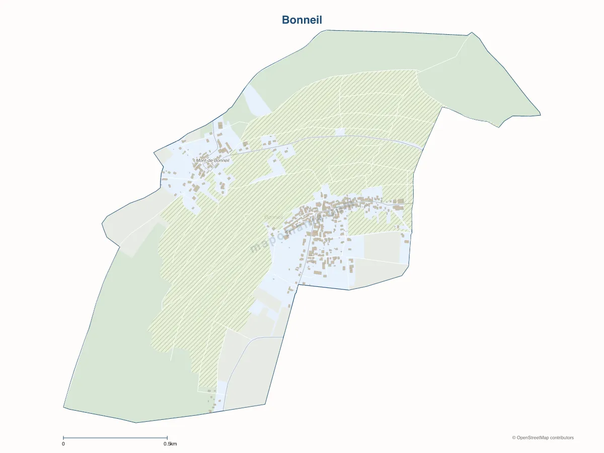 Carte de Bonneil à personnaliser
