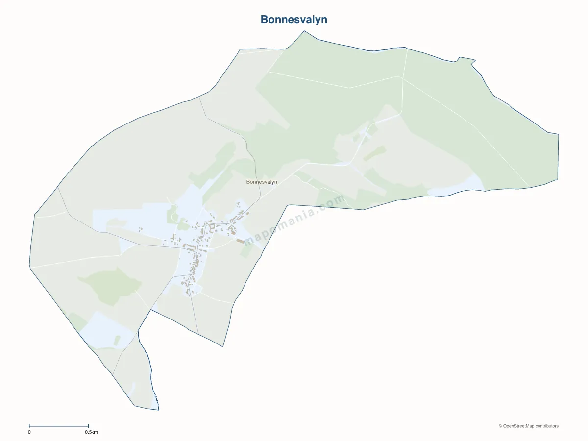 Carte de Bonnesvalyn à personnaliser