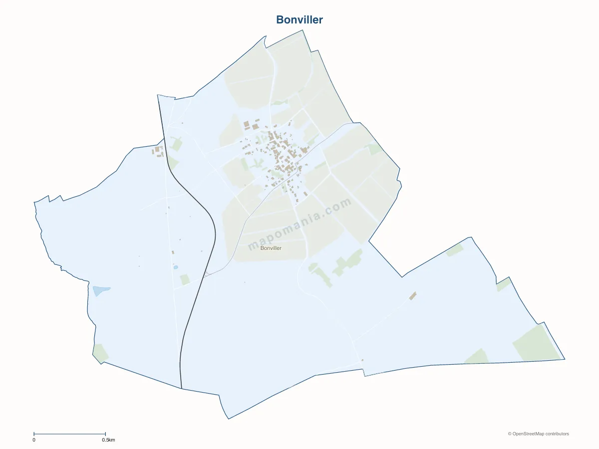 Carte de Bonviller à personnaliser