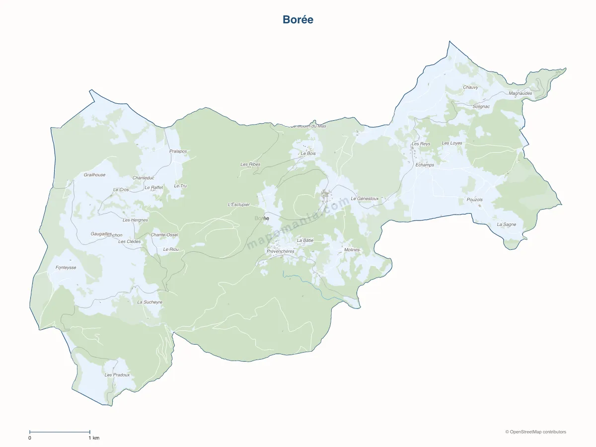 Carte de Borée à personnaliser