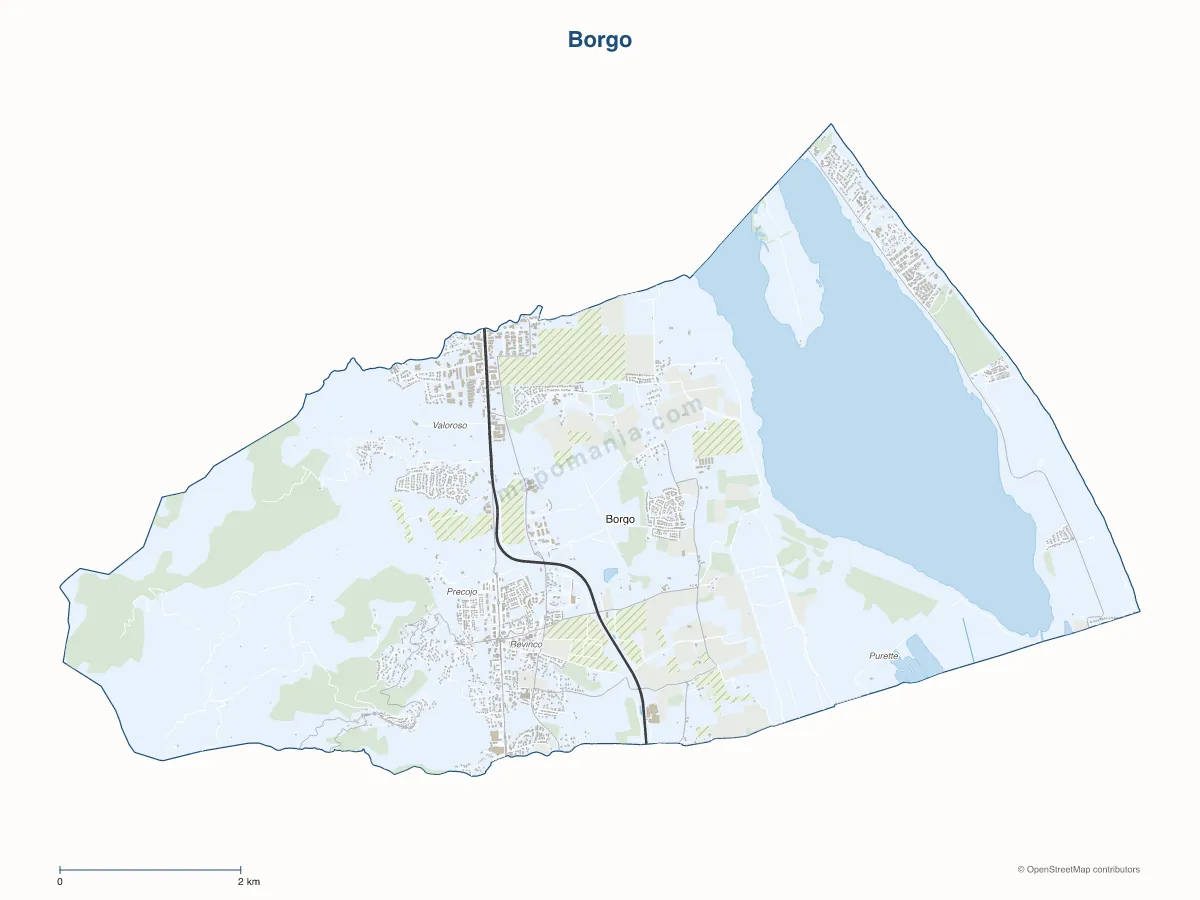 Carte de Borgo à personnaliser