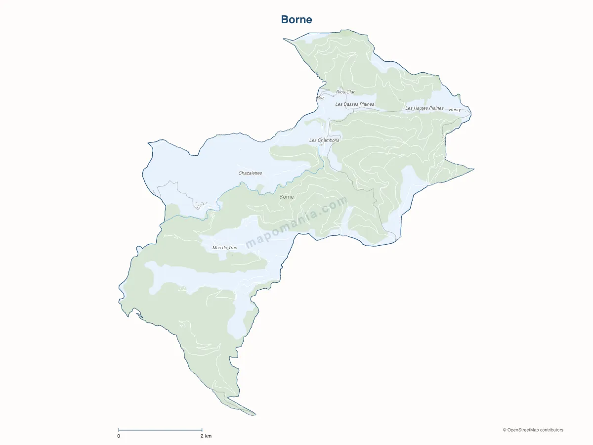 Carte de Borne à personnaliser