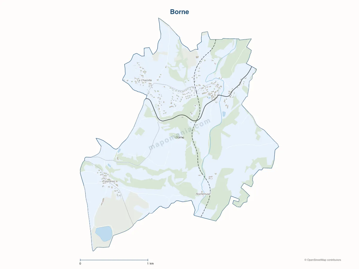 Carte de Borne à personnaliser