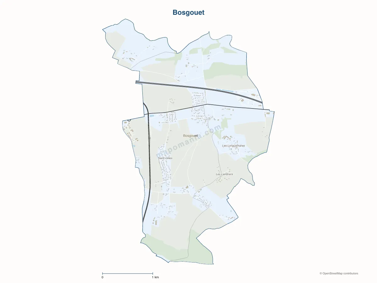 Carte de Bosgouet à personnaliser
