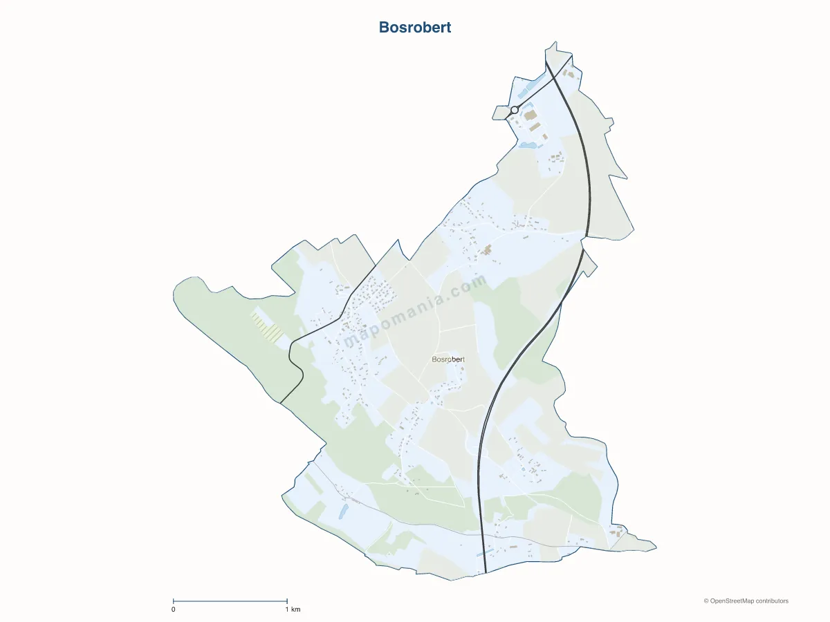 Carte de Bosrobert à personnaliser