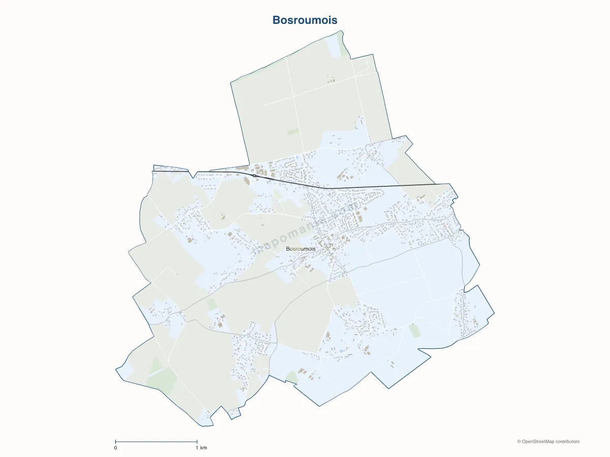 Carte de Bosroumois à personnaliser