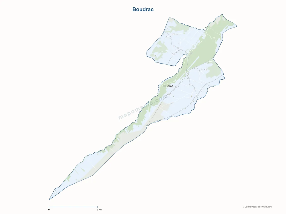 Carte de Boudrac à personnaliser