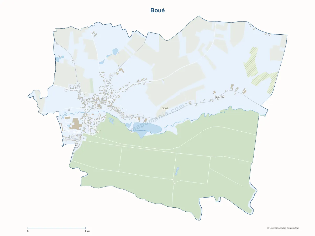Carte de Boué à personnaliser