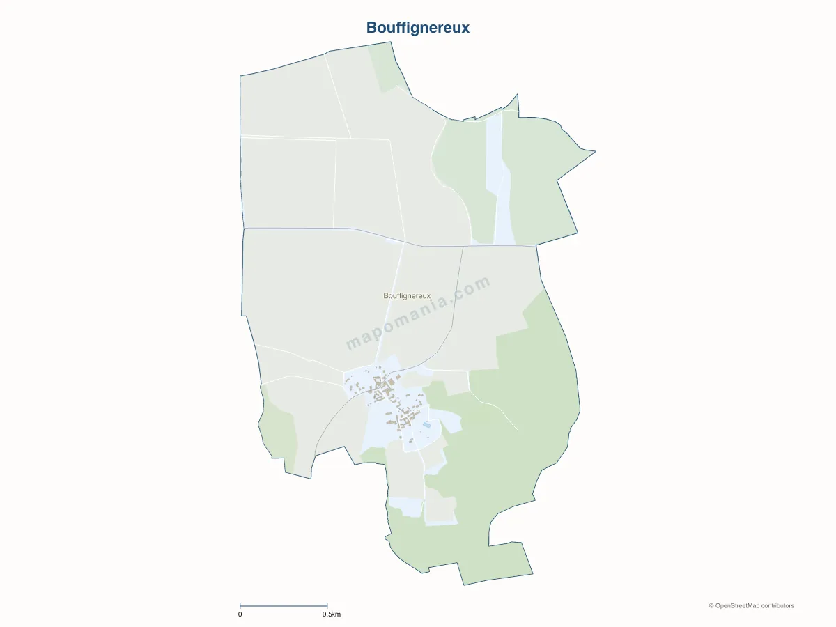 Carte de Bouffignereux à personnaliser