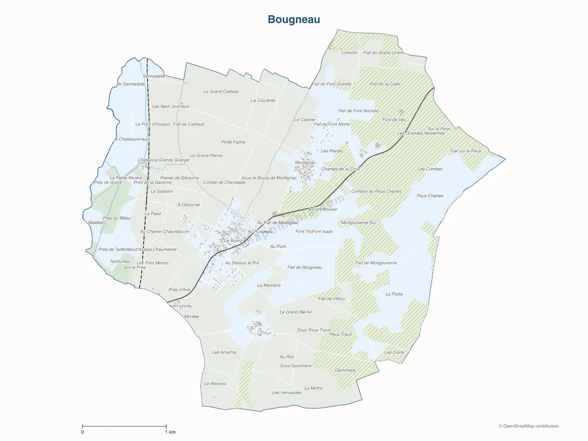 Carte de Bougneau à personnaliser