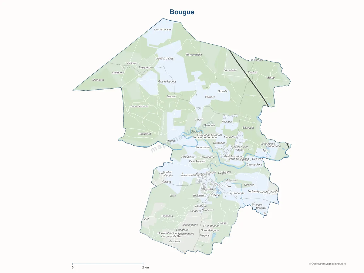 Carte de Bougue à personnaliser