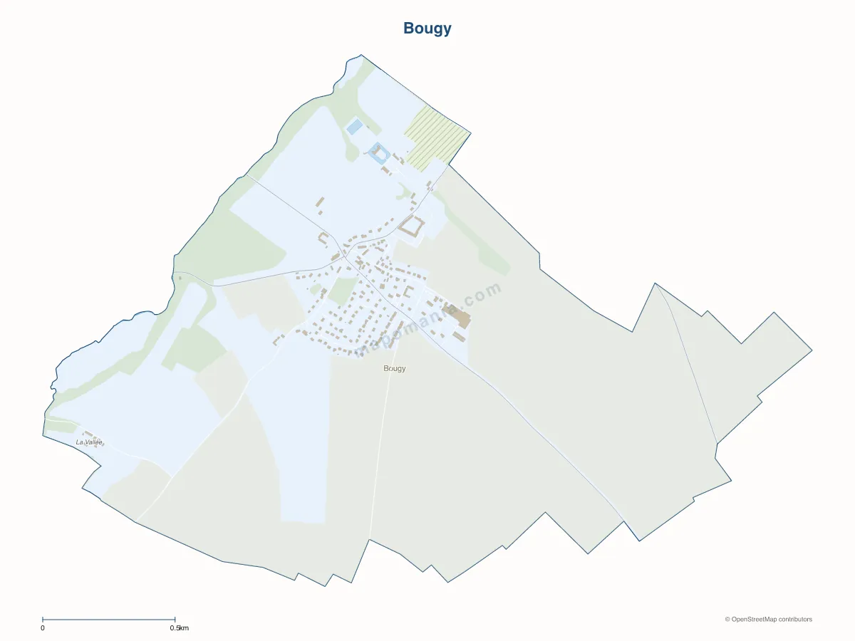 Carte de Bougy à personnaliser