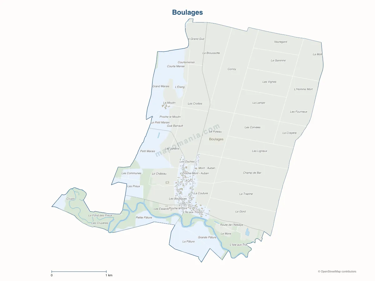 Carte de Boulages à personnaliser