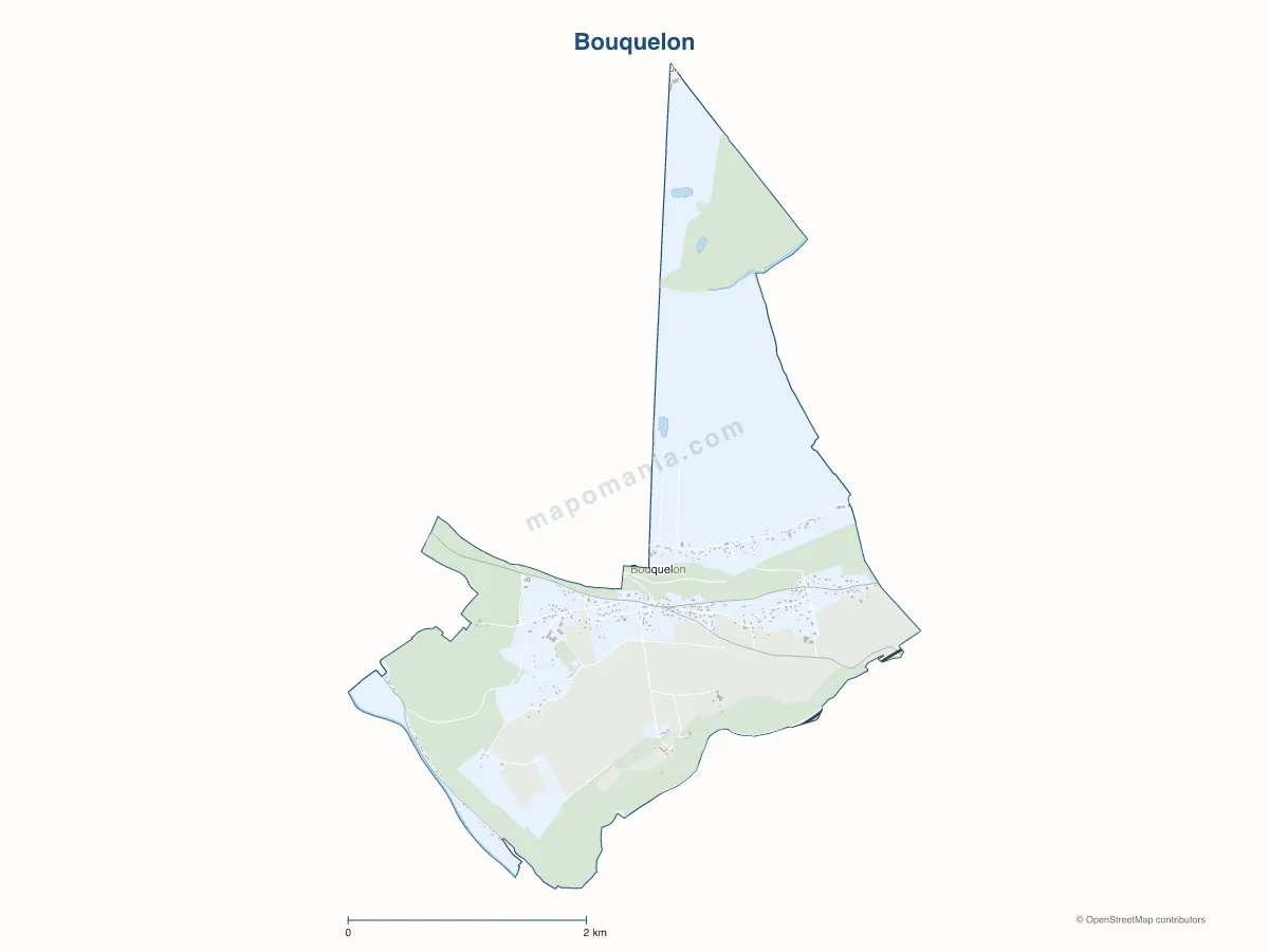 Carte de Bouquelon à personnaliser