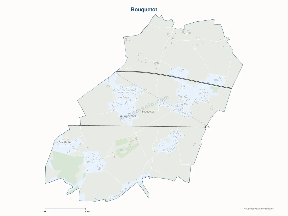 Carte de Bouquetot à personnaliser