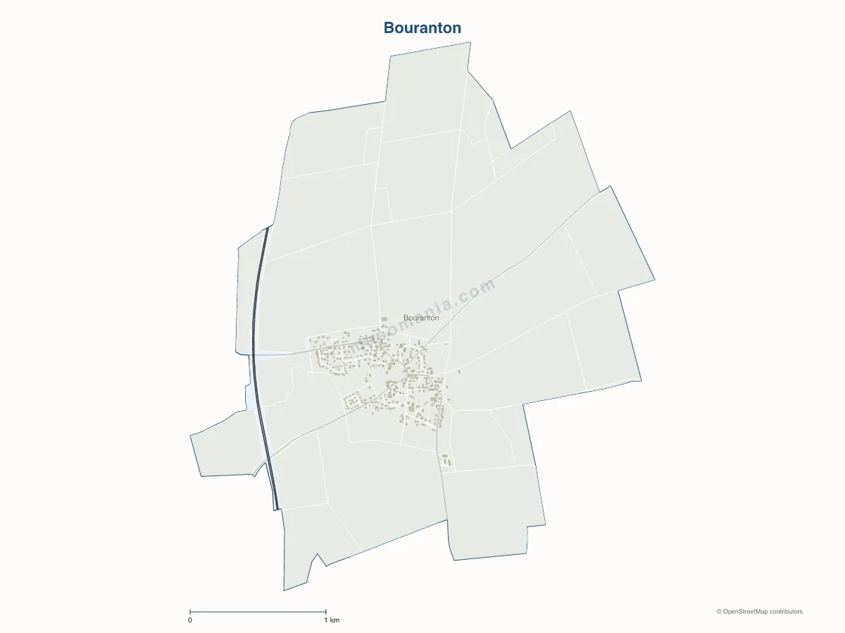Carte de Bouranton à personnaliser