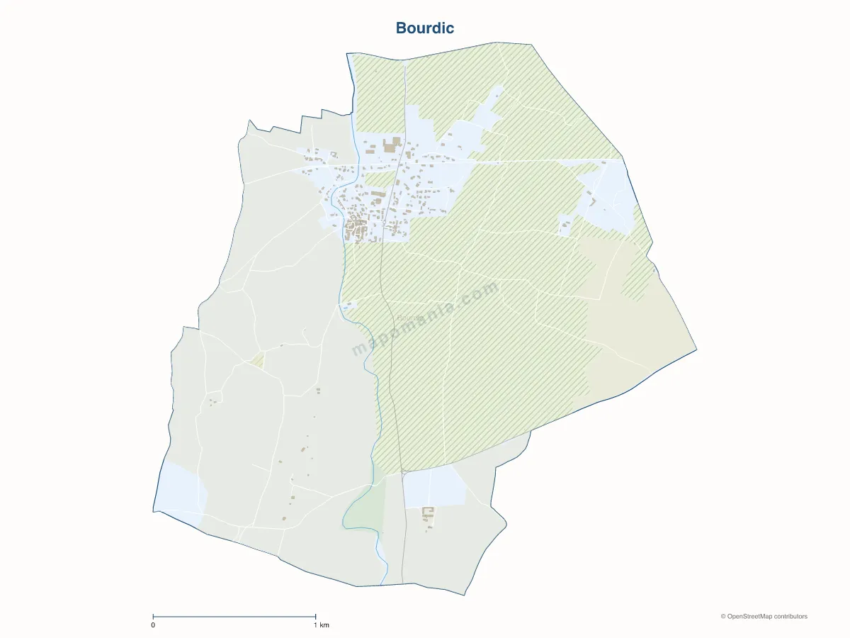 Carte de Bourdic à personnaliser