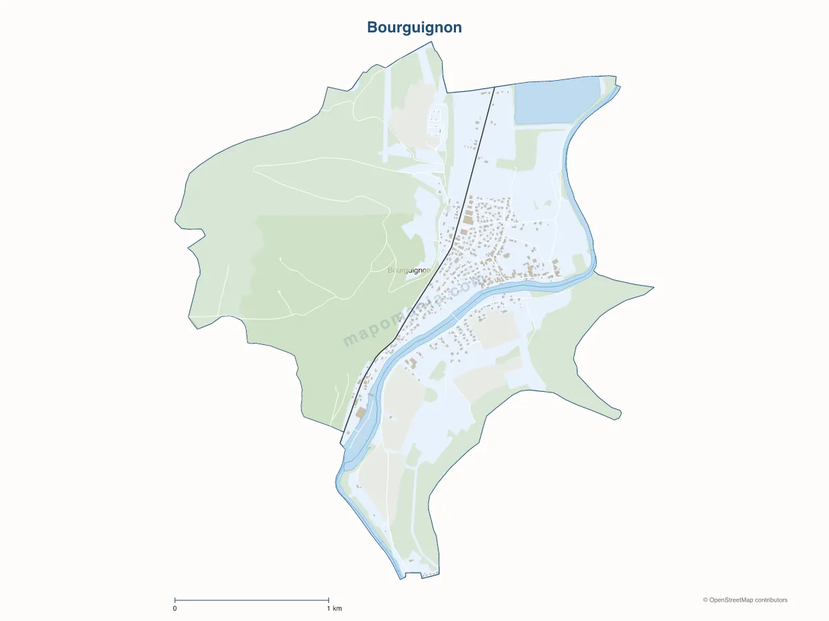 Carte de Bourguignon à personnaliser