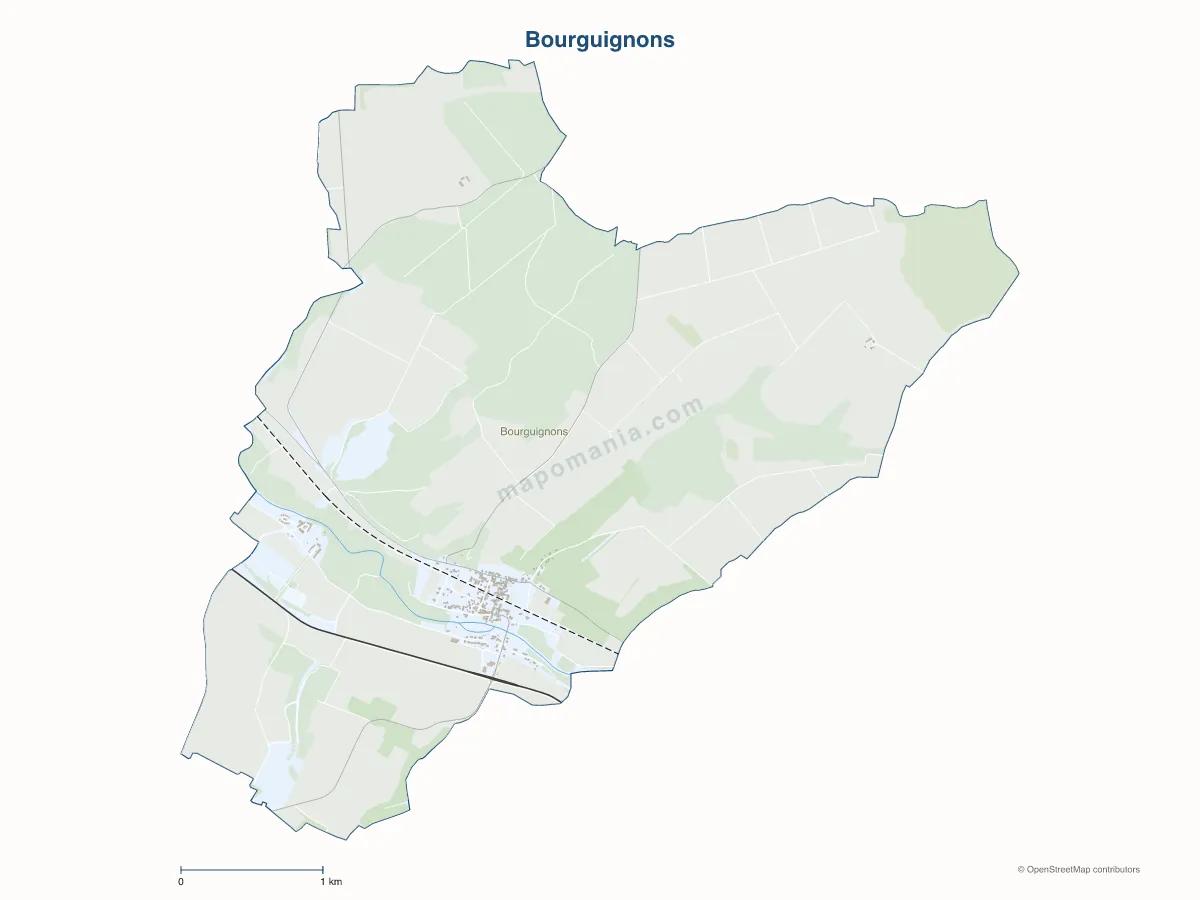 Carte de Bourguignons à personnaliser