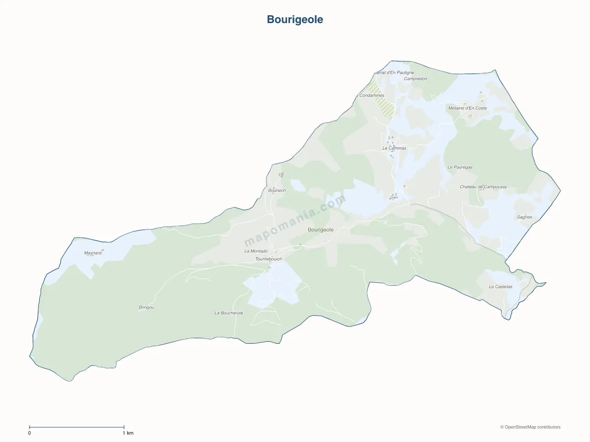 Carte de Bourigeole à personnaliser