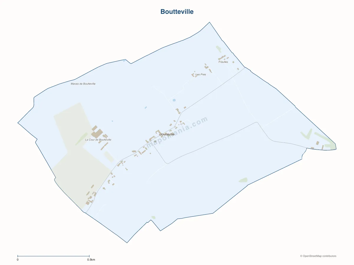 Carte de Boutteville à personnaliser